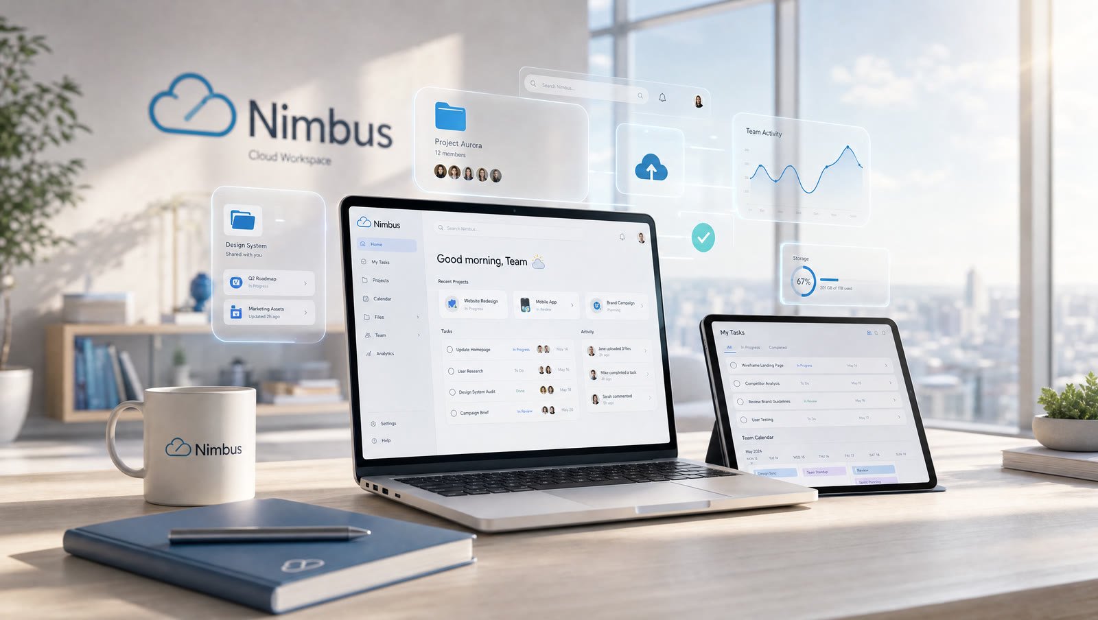 Nimbus interface panels still